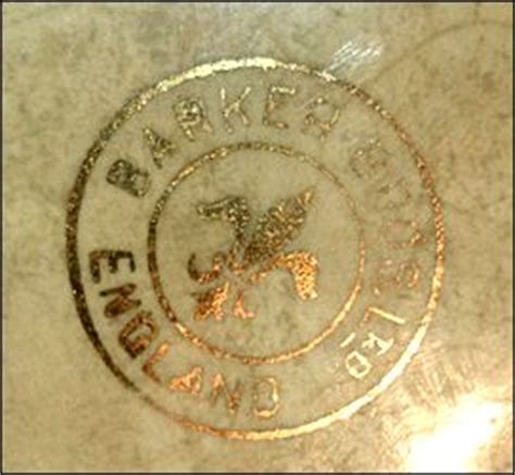 barker bros pottery marks.